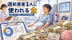透析患者1人に使われる金