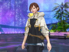【FF14】真スフェーン衣装のフード部分、ロングヘアなどの髪型だと貫通してしまう模様。「元がNPC用衣装だから仕方なしか」「衣装に合わせて髪切ったわ」