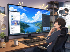 今の時代は43インチモニター