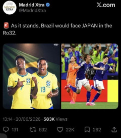 外国人「日本代表はブラジルと当たる可能性が高い、つまりそこで終わりだ」