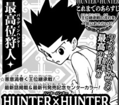 ハンターハンターが来週から連載再開。王位争奪編のキャラとか内容殆ど覚えてないんやが…