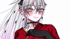 【FGO】閻魔亭の従業員の制服が似合うリリスのイラスト