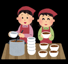 中国の炊き出し風景