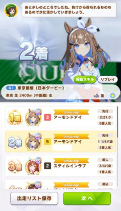 【ウマ娘】今回の先行は終盤1位で発動しないスキルを取るのは勿体ない?その理由とは…