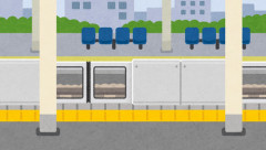 【おかしな人たち】一番線の乗車待ちの列で反対側の二番線の列まで一直線に並んで二番線の白線に沿って直角に曲がって並んでバカ達なんなの？バーカーバーカ