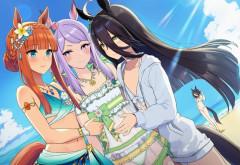 【ウマ娘】スレンダーらしく涼し気な画ですね。