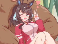 【ウマ娘】熊さんを手籠めにするデカ盛りタクトちゃん。「いただいちゃいま~す♥」