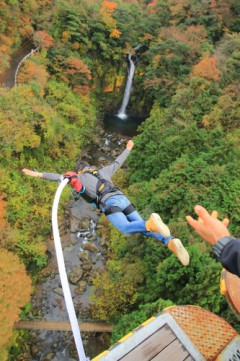 【動画】パパ、ちょっと無様な横バンジーをしてしまう