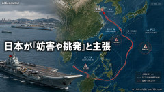 【速報】中国海軍の空母「遼寧」が太平洋での訓練終え帰港 上手く行かなったのか？日本側から「妨害や挑発」と主張
