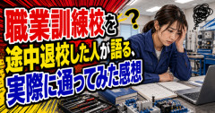 【これは気になる】職業訓練校を途中退校した人が語る、実際に通ってみた感想
