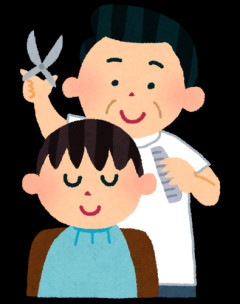 床屋さん「アハハハ！面白いっすねー！」前の客「そうなんすよ」