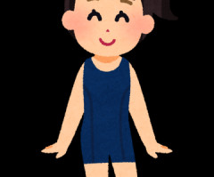 【悲報】18歳JKさん、えっぐいハイレグ水着を着てしまう