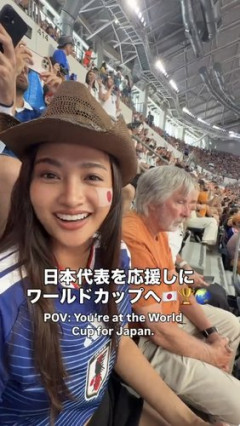 【悲報】香川沙耶さん、W杯観戦投稿でミーハー扱いされてしまう