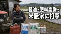 【速報】米農家「助けて！軽油と肥料は輸入してるから円安イラン情勢でコスト爆上がり！米の価格が下がっているなら補助金だぜ」