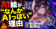 【衝撃】AI絵が“なんかAIっぽい”理由、こういうことだった
