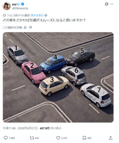 【画像】X民「どの車をどかせば交通がスムーズになる？」