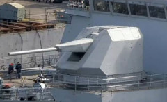 中国、世界最大の155mm艦載砲を実験艦に搭載して海上試験中！