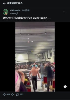 【戦慄】プロレスラーさん、本当に殺してしまう・・・・・・・・・