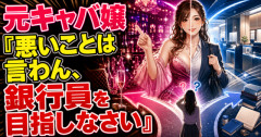 【夜職のリアル】元キャバ嬢「悪いことは言わん、銀行員を目指しなさい」→説得力がありすぎる