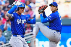 大谷　8勝2敗 防1.58 ／ .295 17本 OPS.963