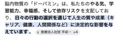 【悲報】有識者「ドーパミンの量によって人生は決まる」→6万いいね・・・・・・・・・