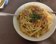 親父がパスタ作ってくれた