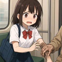 女の子「電車でジジイと肌が触れた瞬間その皮膚が汚れてそこから壊死してく気持ちになる」11万いいね