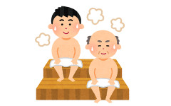 サウナ常連のおじさん「君すごいね〜暑くないの？」流浪のサウナーの私「…っすね」