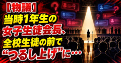 【物議】当時1年生の女子生徒会長、全校生徒の前で“つるし上げ”に…いじめ認定へ