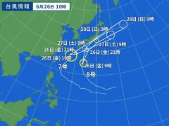 【速報】台風の準備万端？ 結構強いみたいだよ、なんか備えた？