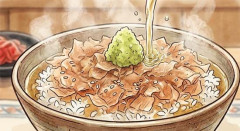 ワイ「はぇ～鰹節とワサビだけで茶漬けか～」