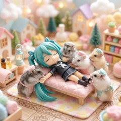 セーラー服を着た初音ミクさん　整体に行く