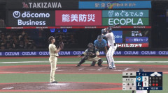 西武ネビン、2死満塁で同点2点タイムリー！