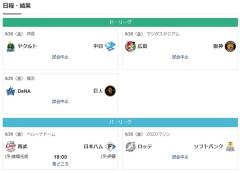 【悲報】プロ野球、台風で終わる