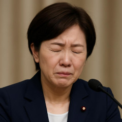 小野田紀美大臣、会見でサッカーW杯の話題振られ「あーっ」と目を閉じる 「あのー、ごめんなさい。すみません…」 辛そうな表情に