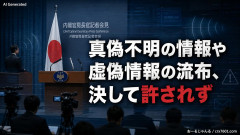 【BAN祭り開催】政府、偽情報対策を事業者に要請したことを明らかに「真偽不明の情報や虚偽情報の流布、決して許されず」