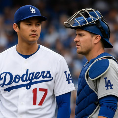 ドジャース、大谷翔平と食い違いの捕手・ラッシングに〝構想外〟の放出報道 「擁護する価値なし」   #MLB |  バッテリー組んでる時以外は関係よさそうなのにな