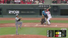 【広島対阪神9回戦】広島・名原、阪神・村上から第3号同点ソロホームラン！！！！！！！！！！！！！！