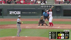 【広島対阪神9回戦】広島、5回裏1アウト一三塁から菊池の犠牲フライで同点に追いつく！！！！！！！！