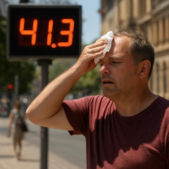 ドイツで過去最高41.3度、当局警戒   #熱波到達