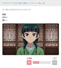 男向け作品のヒロインで女視聴者に好かれるヒロインと嫌われるヒロインって何がどう違うんだろう