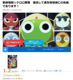 【悲報】｢ケロロ軍曹｣16年ぶり劇場版､低評価続出の大荒れ 福田雄一監督の｢銀魂｣｢ヨシヒコ｣キャラ出演でファンぶちギレ『作品を私物化して泥を塗るのもいい加減にして欲しい』