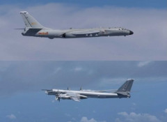 中国とロシアの爆撃機、共同で日本周辺を飛行…空自戦闘機がスクランブル発進！