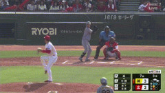 【広島対阪神10回戦】阪神、7回表1アウト一二塁から中野拓夢の2点タイムリースリーベースで勝ち越し！！！！！！！！！！！！！