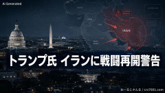 【速報】 トランプ米大統領、イランと本格的な戦闘再開を警告