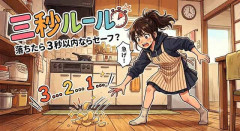 食べ物を床に落としちゃった → 一瞬ならOK？　3秒ルールは真実か