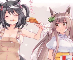 【ウマ娘】油断しすぎなキタちゃん…こんな格好見たら誰だって固まるだろ。