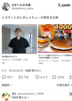 【悲報】X民「ヒカキンとはじめしゃちょーの現在を比較して見た」