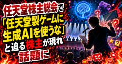 【物議】任天堂株主総会で「任天堂製ゲームに生成AIを使うな」と迫る株主が現れ話題に