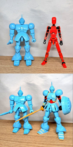 【画像】セリアのオリジナルロボにガンプラ旧キットを着せたらマジで凄すぎる…